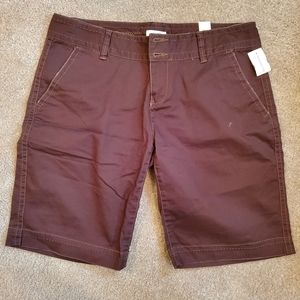 NWT Maurices Brown Bermuda Shorts - Women's 13/14